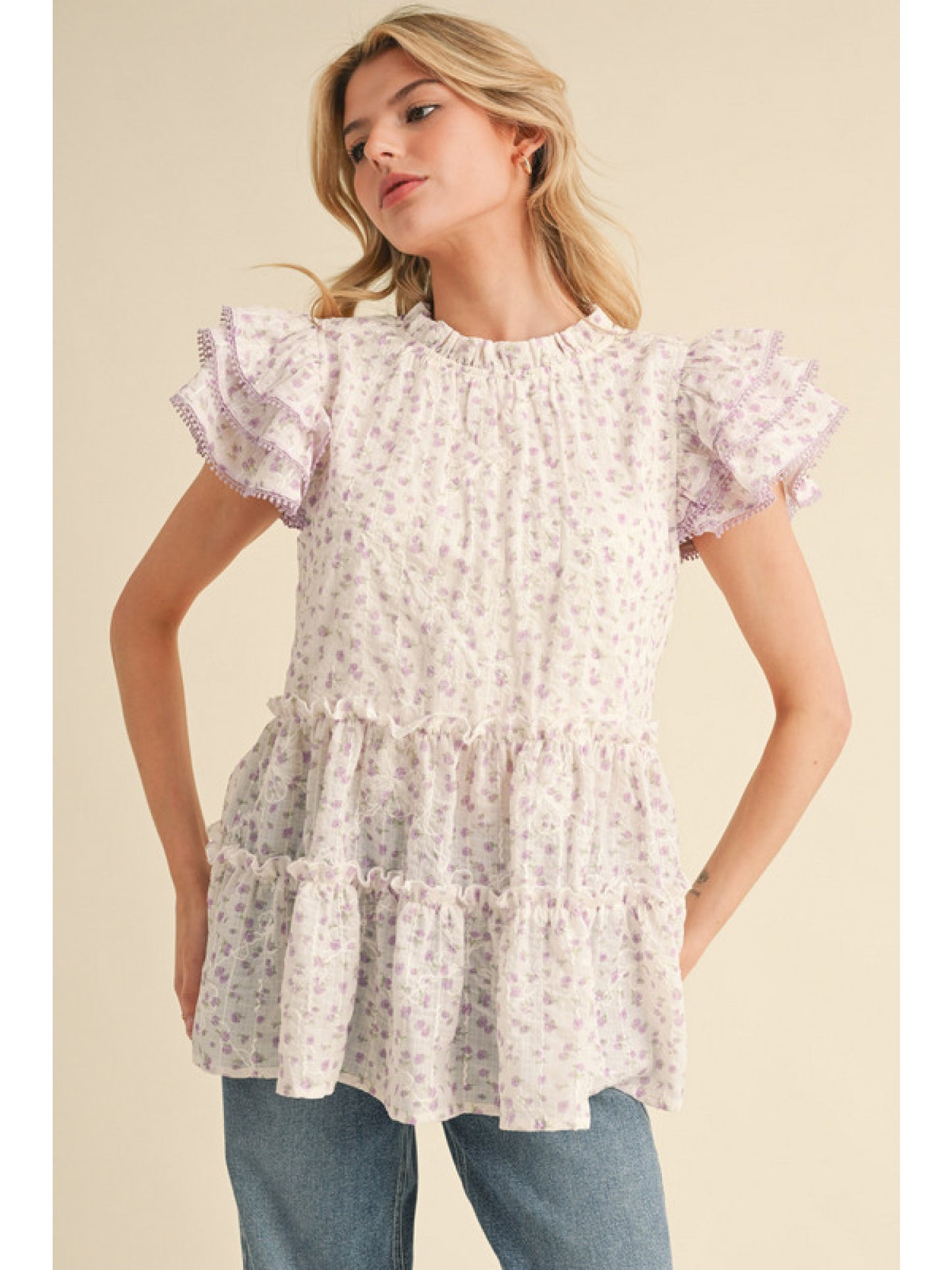 Purple Daisy Top