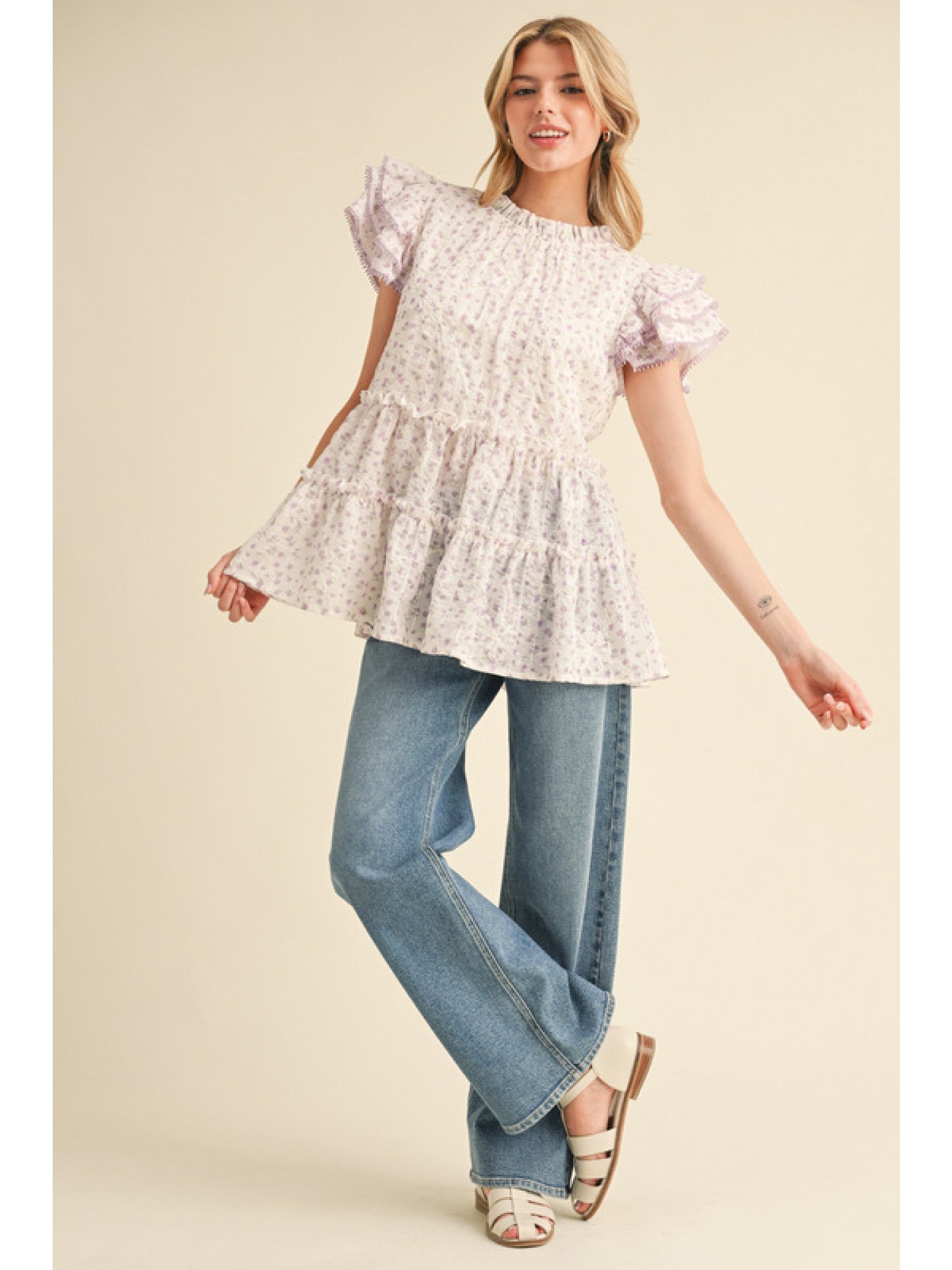Purple Daisy Top