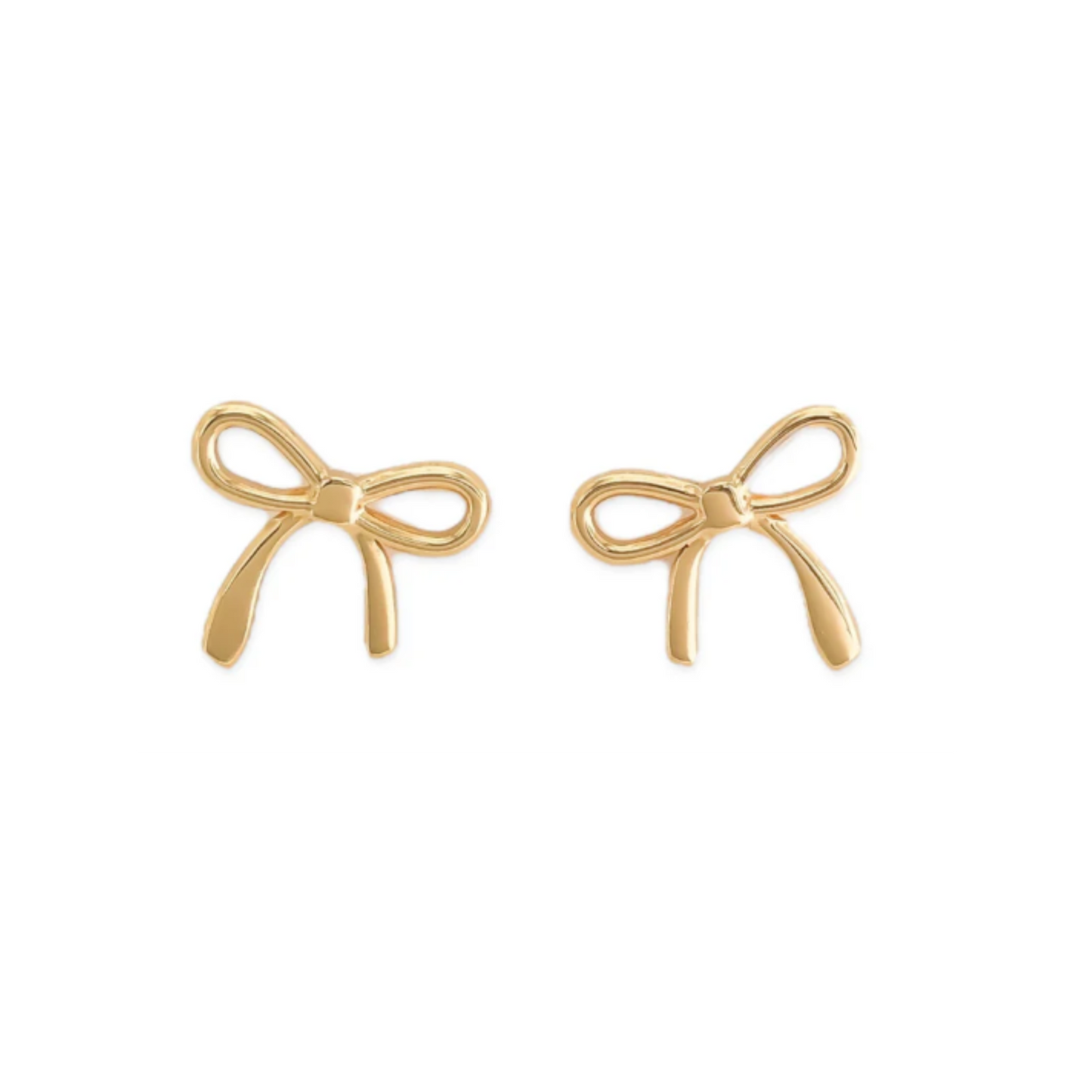 Bow Earrings in Gold