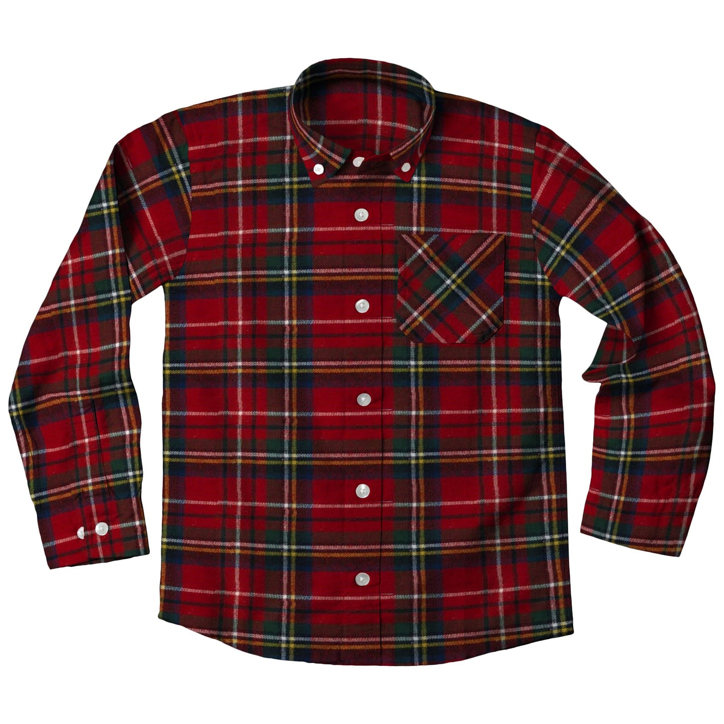 Jack Thomas Boys LS Plaid Dress Shirt