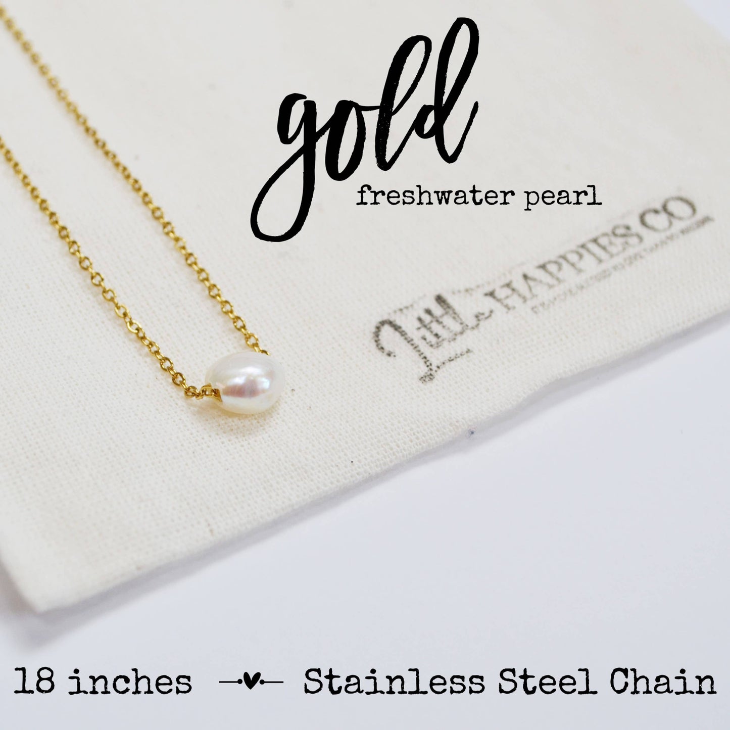 Gift for Best Friend - Dainty Pearl Necklace