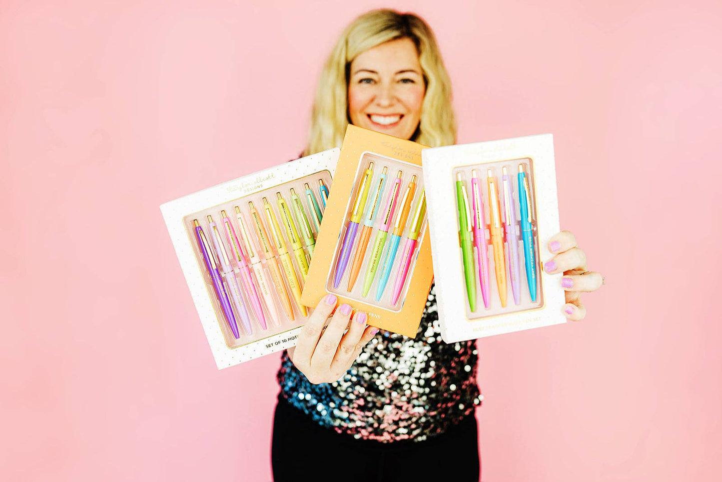 Pen Set - Motivational - Asst Colors - 10 Piece Set