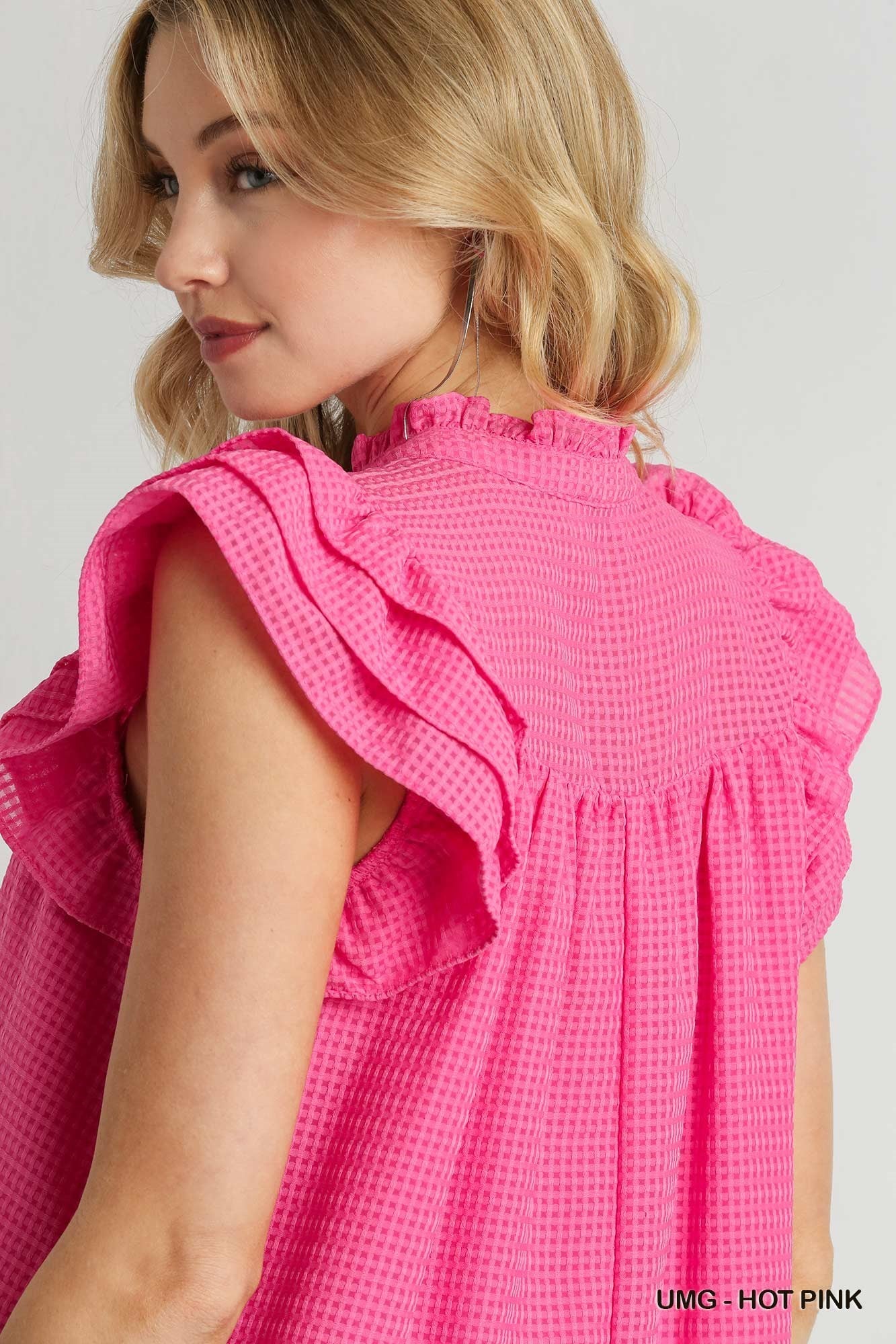 Ruffle Basket Weave Dress