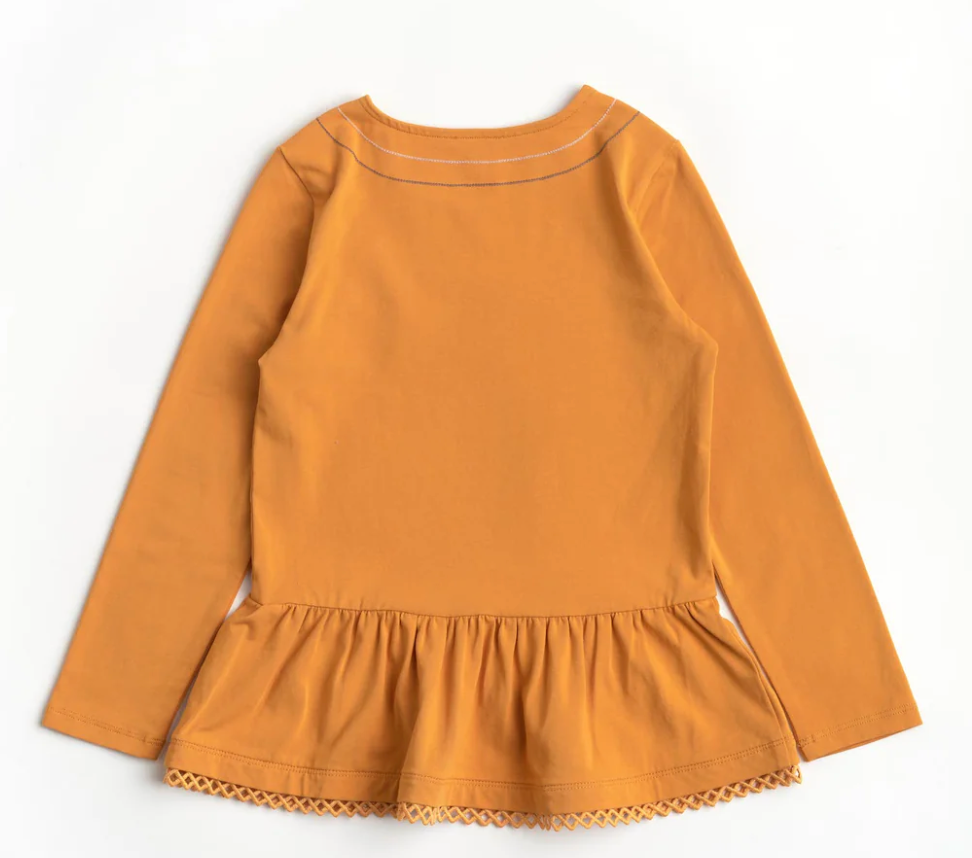 Stay Golden Peplum Top