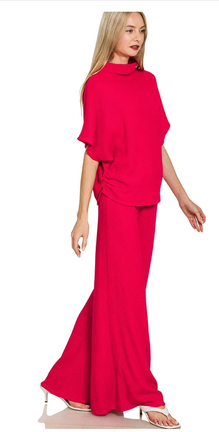 Luxe Lounge Set in Ruby