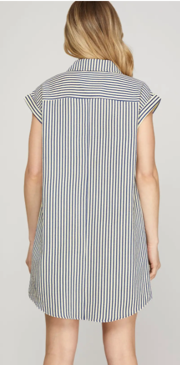 Touchdown Stripes in Navy