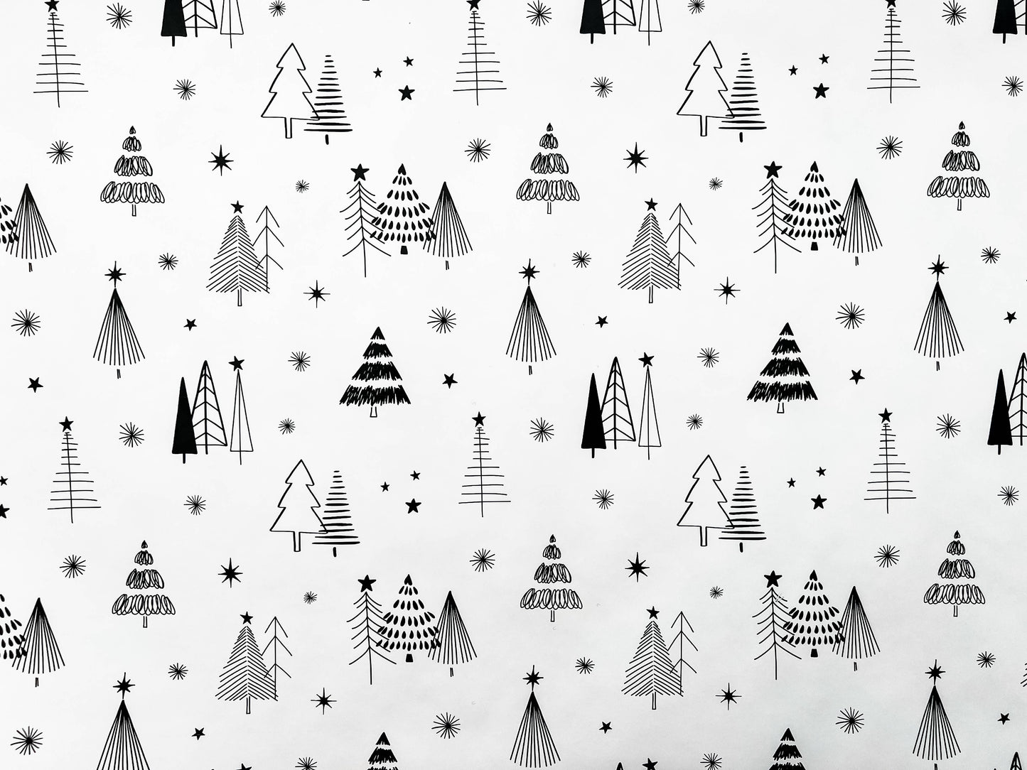 Tuxedo Trees Wrapping Paper