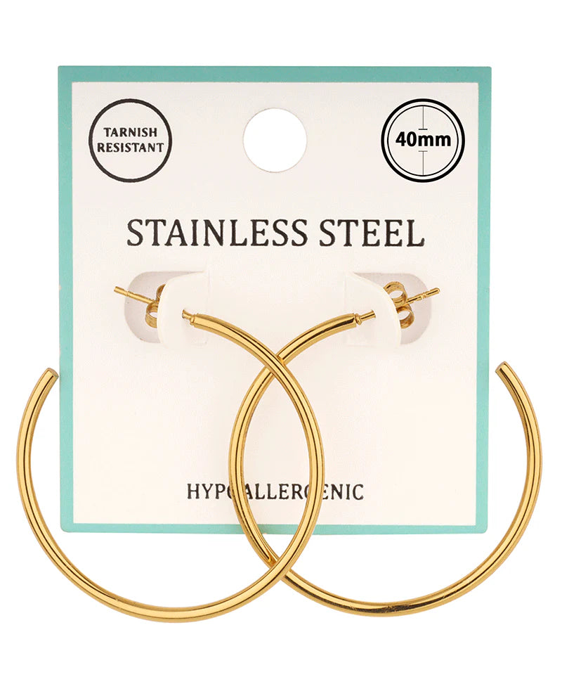 Signature Hoops in Gold