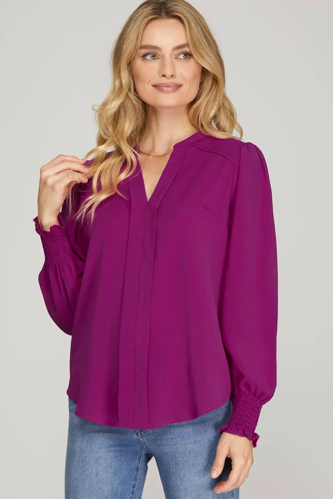 Pleat & Poise Blouse