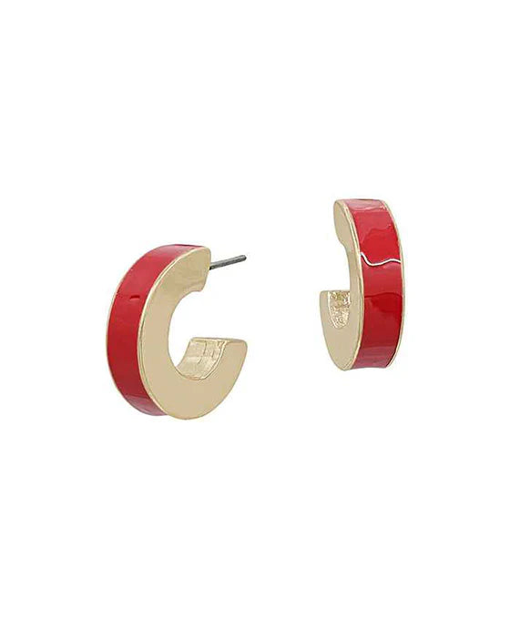 Red Kiss Hoops