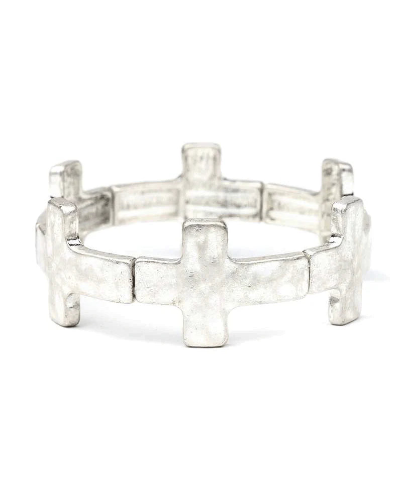 Crossroads Cuff in Silver