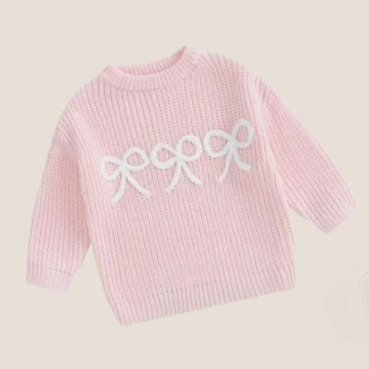 Coquette Oversized Sweater in Pink