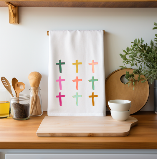 Cross Square Tea Towel