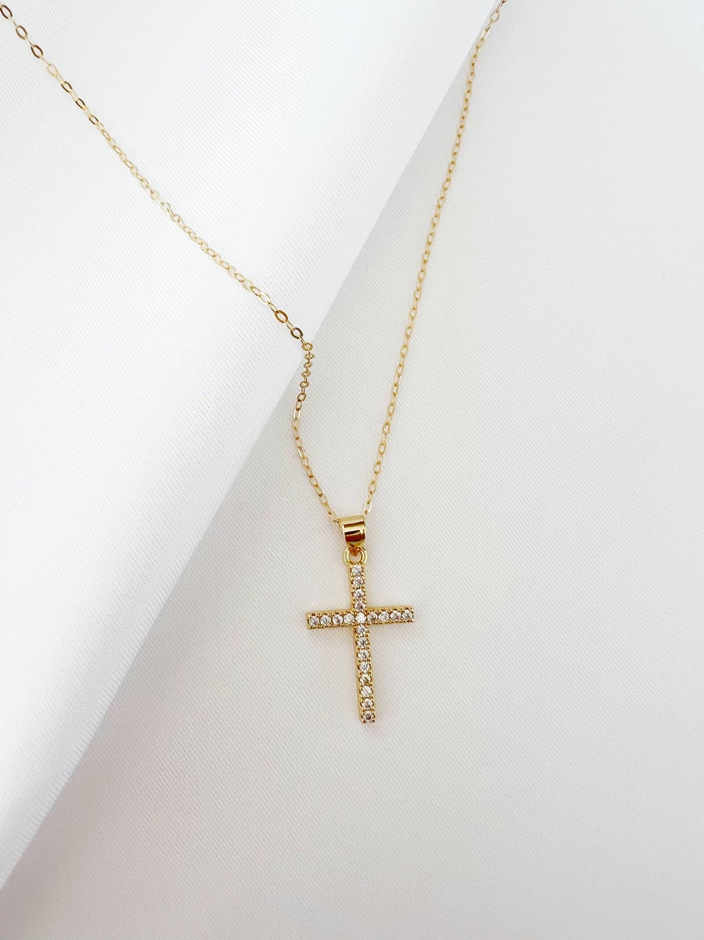 Cross Necklace Gold Filled