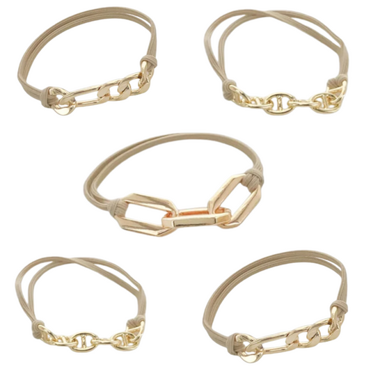 Flare Tan & Gold Hairband