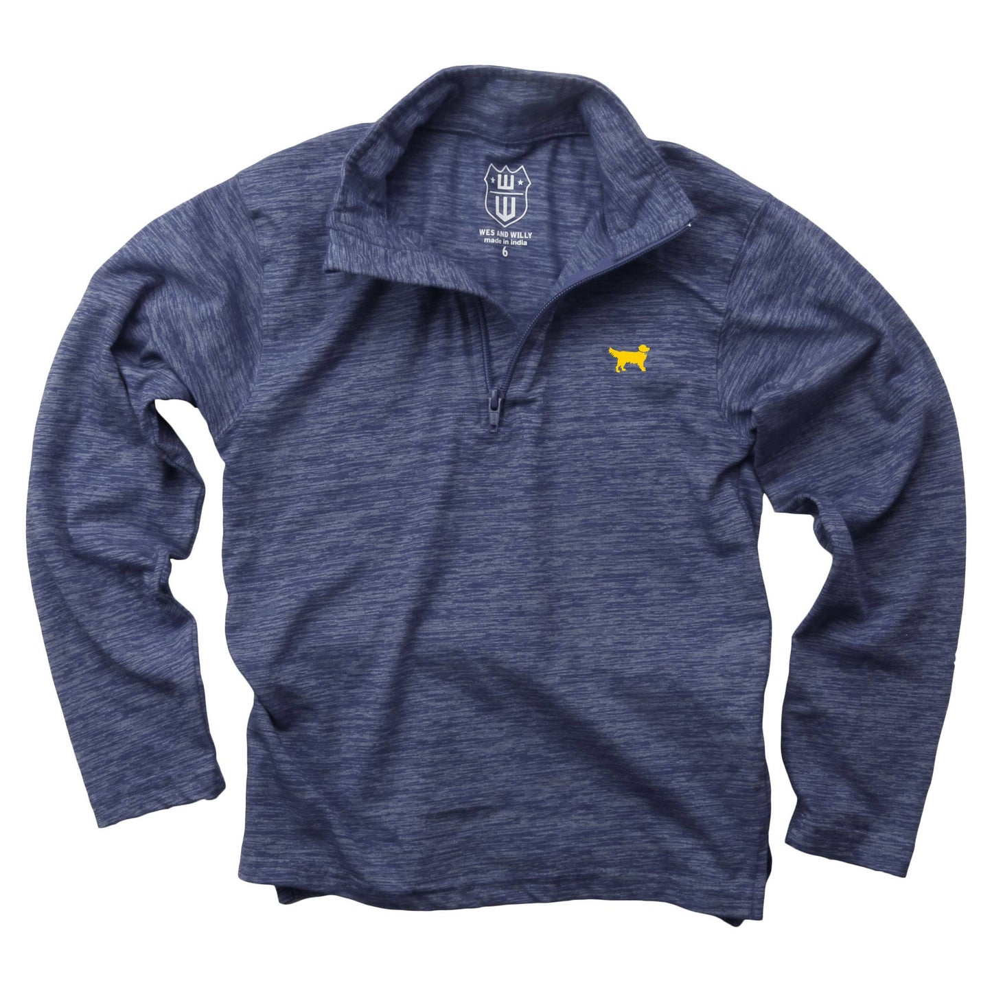 Jack Thomas Youth Boys Cloudy Yarn Quarter Zip