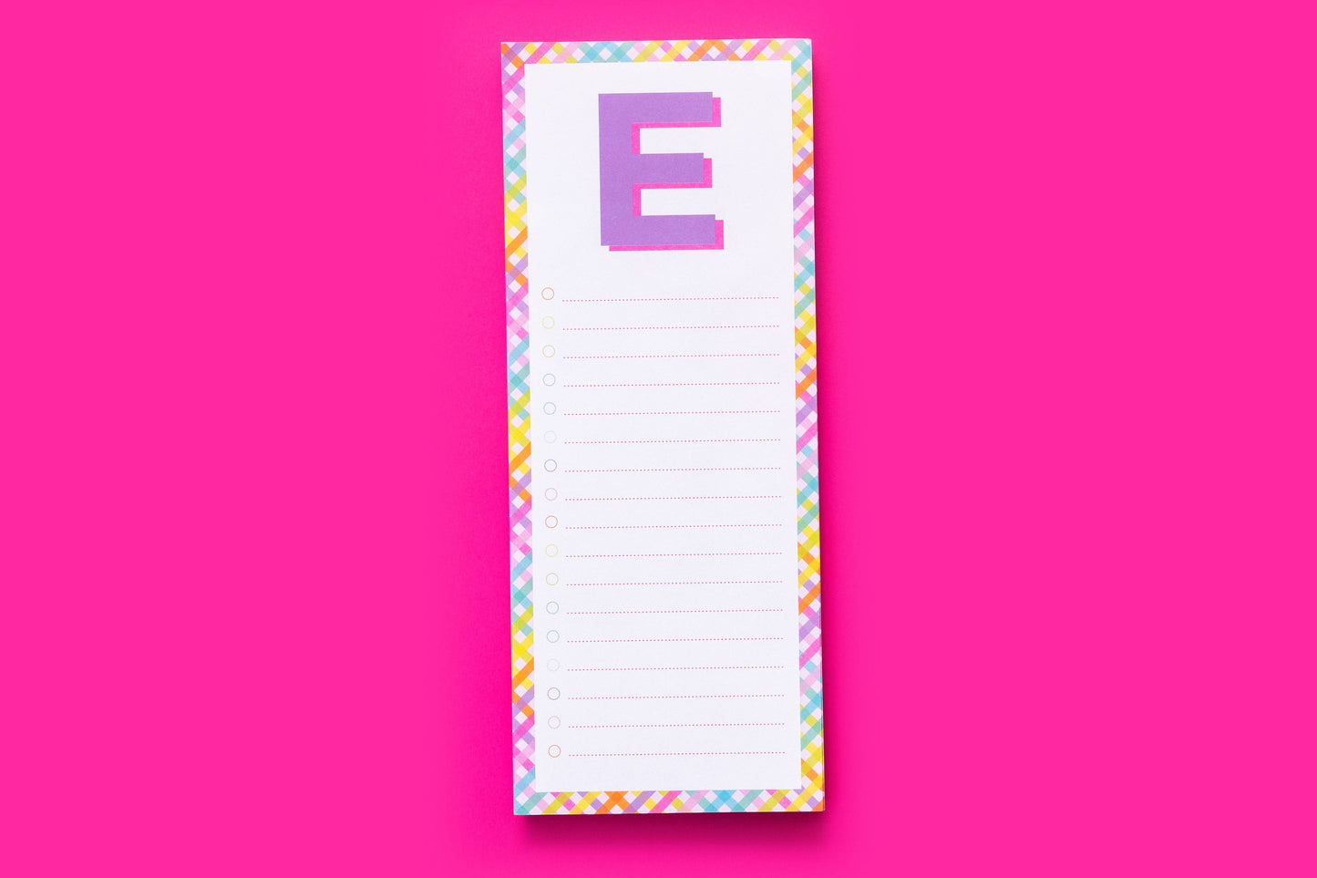 List Pad w/ Magnet - Letters A - Z - 100 Sheets - Each