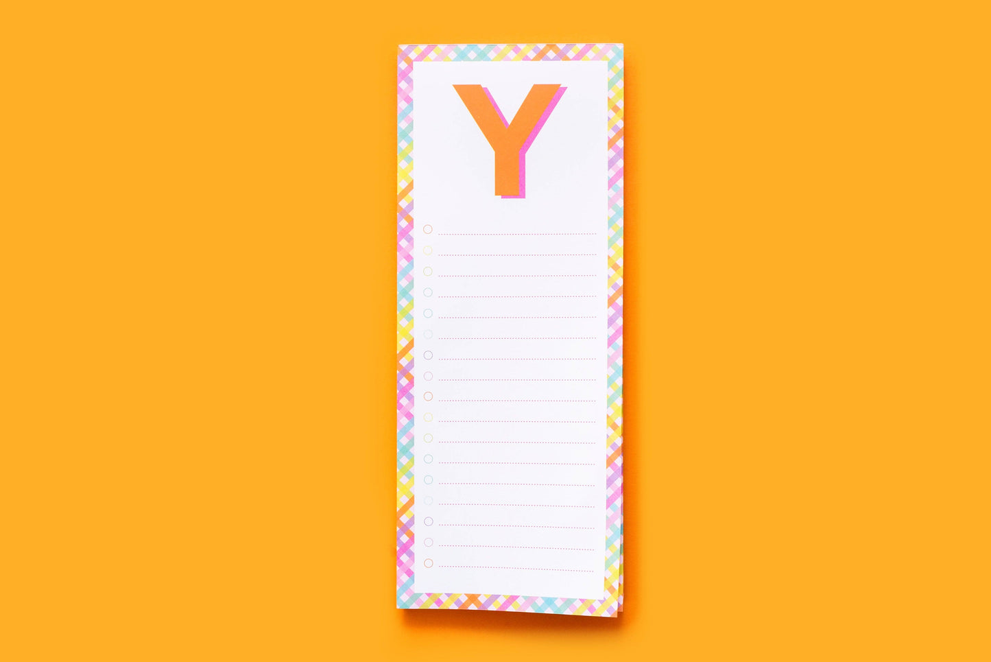List Pad w/ Magnet - Letters A - Z - 100 Sheets - Each