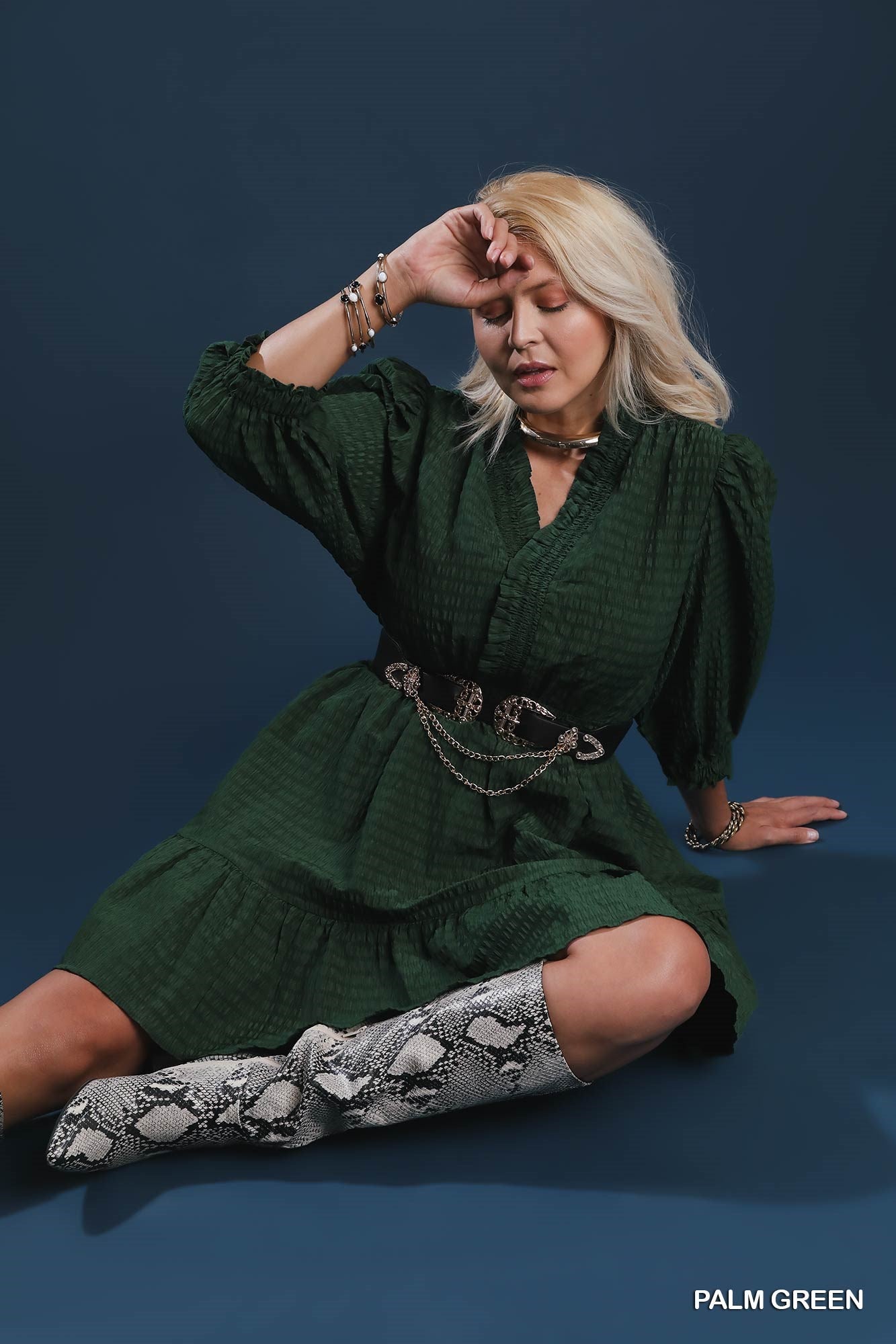 Sagebrush Ruffle Dress