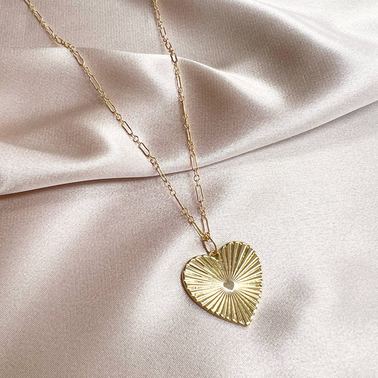 Soulmate Heart Love Necklace Gold Filled