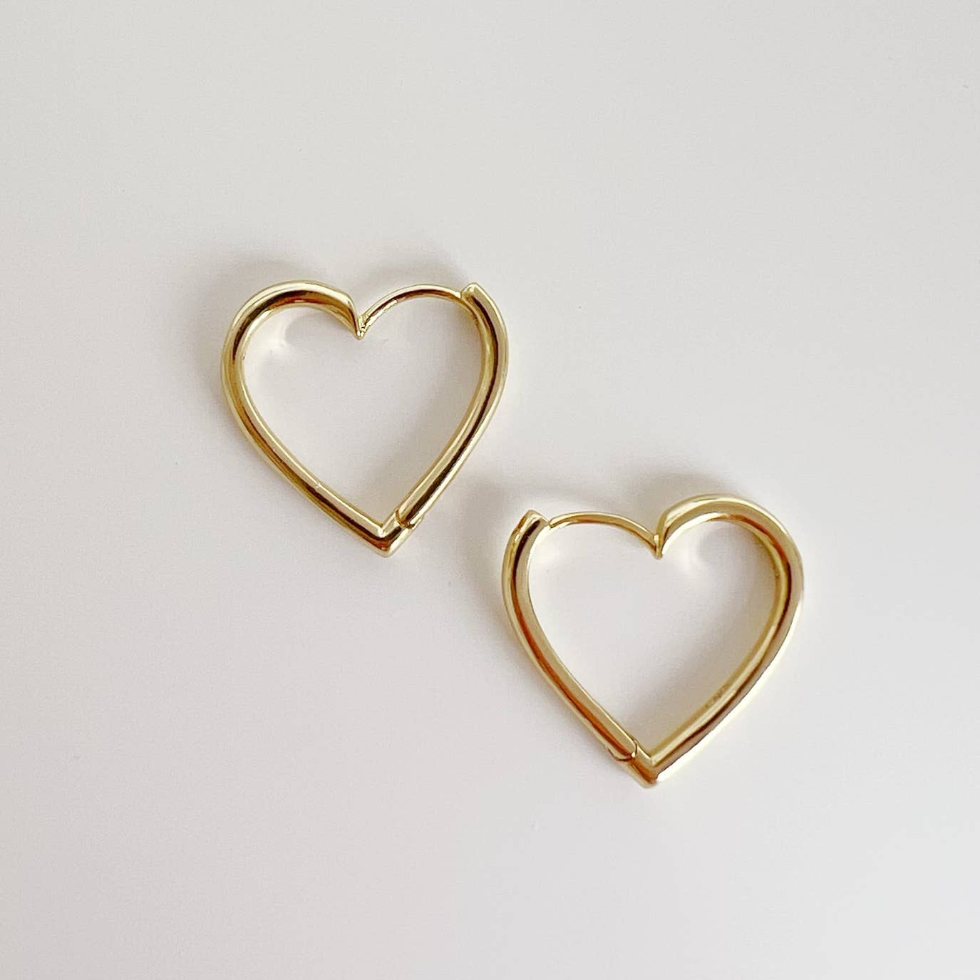 Heart Hoops Earrings