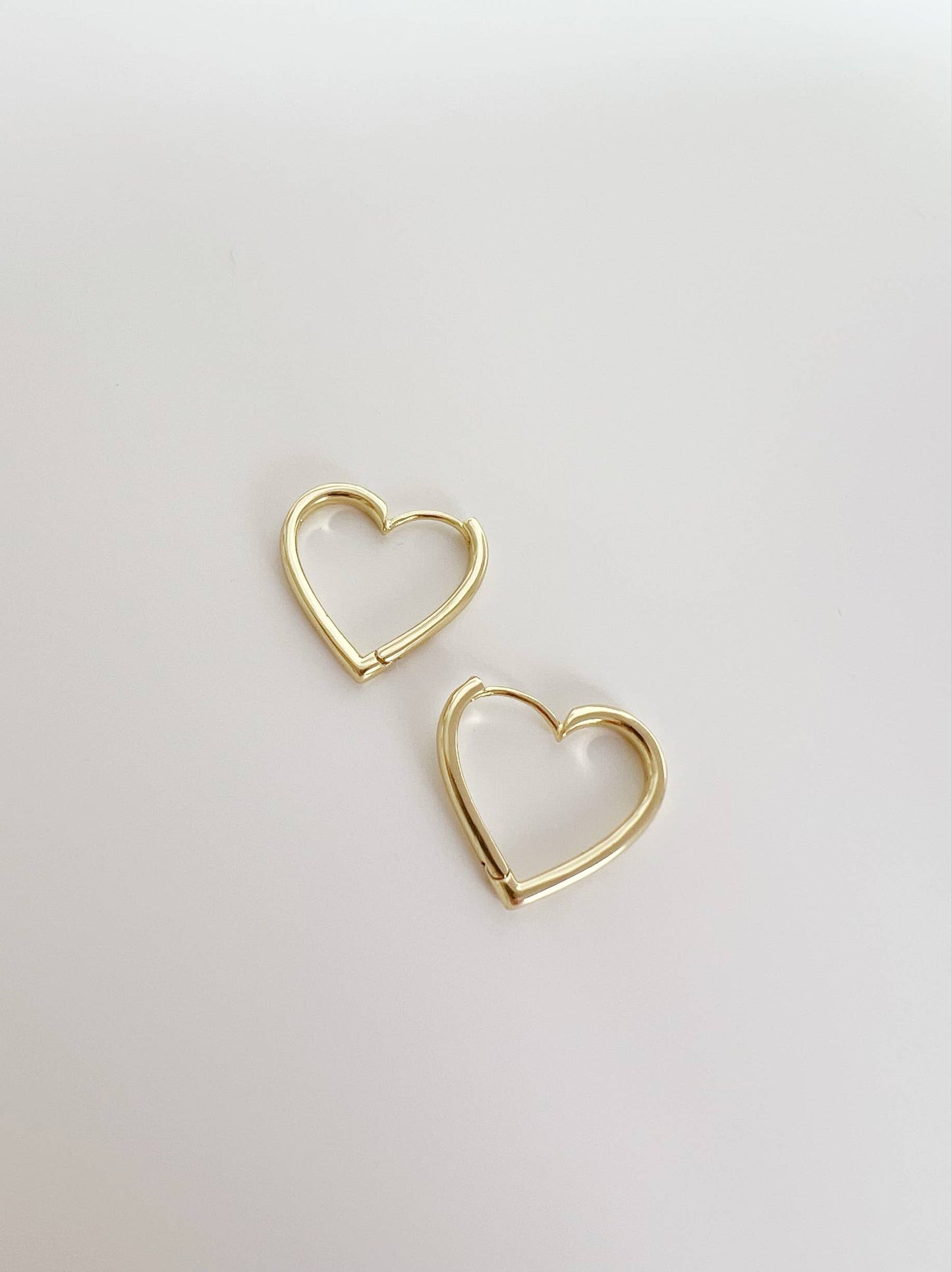 Heart Hoops Earrings