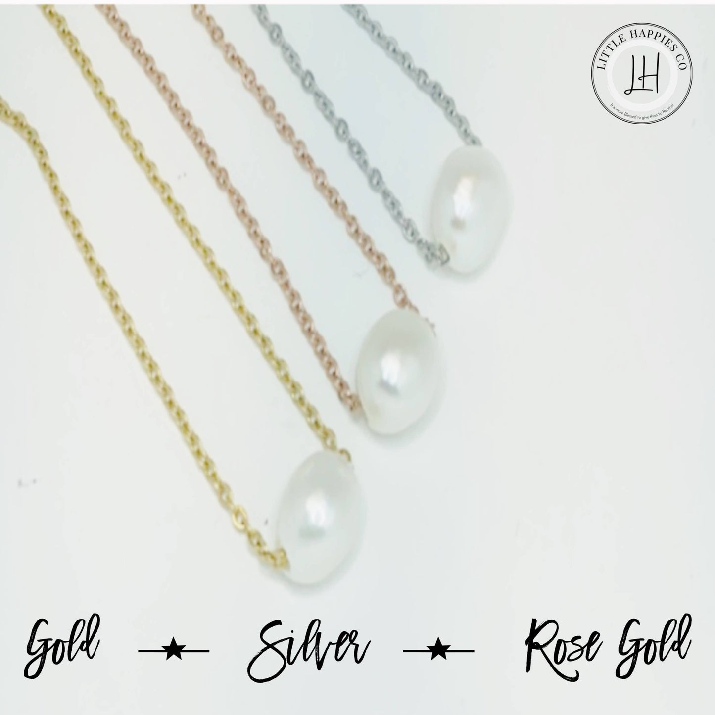 Gift for Best Friend - Dainty Pearl Necklace