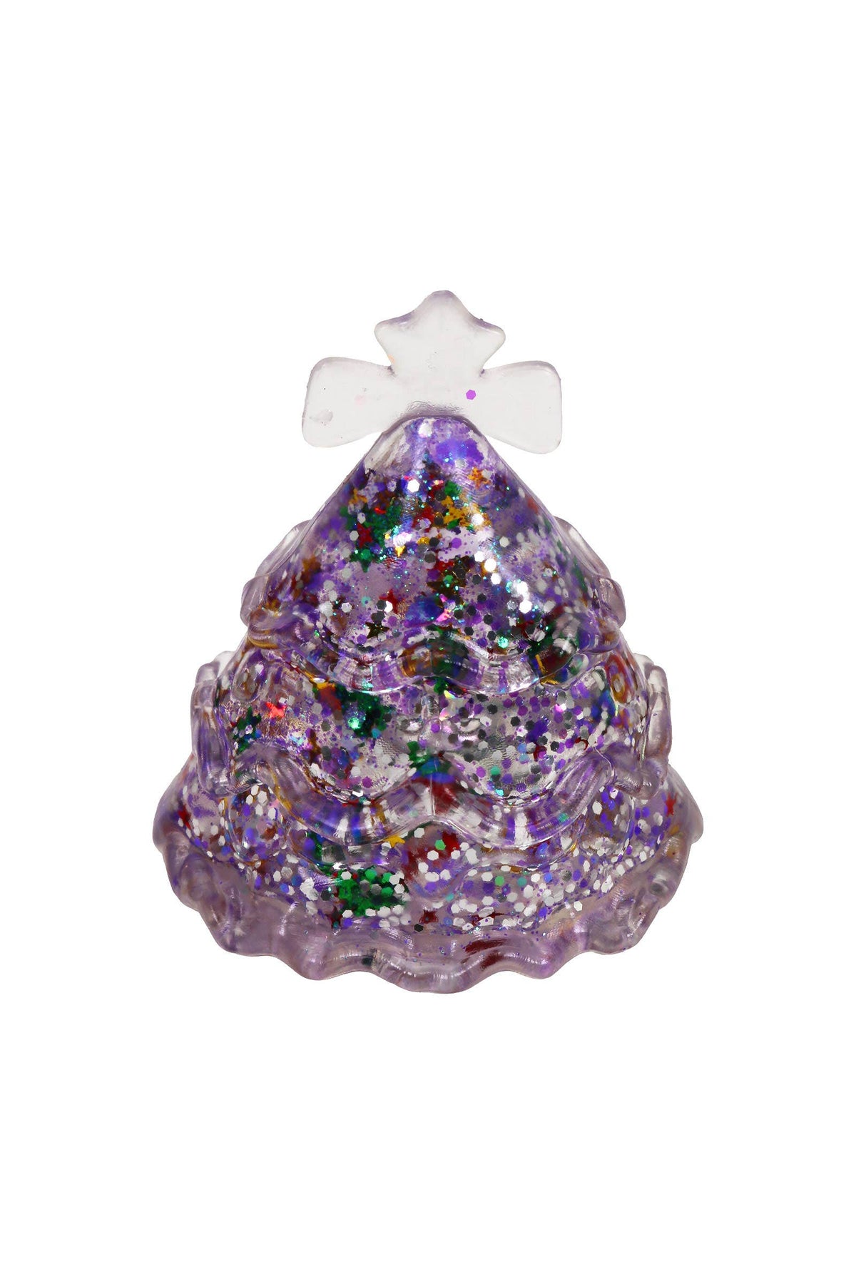 Christmas Tree Glittery Maltose Filled TPR Squishy
