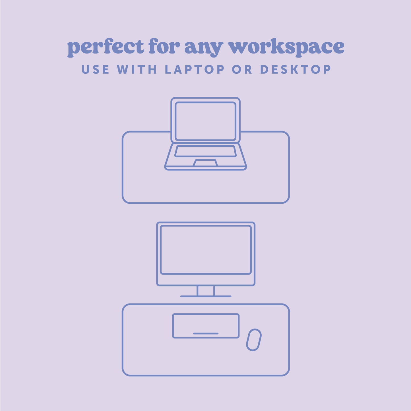 Style Station Desk Mat-Secret Garden Blue