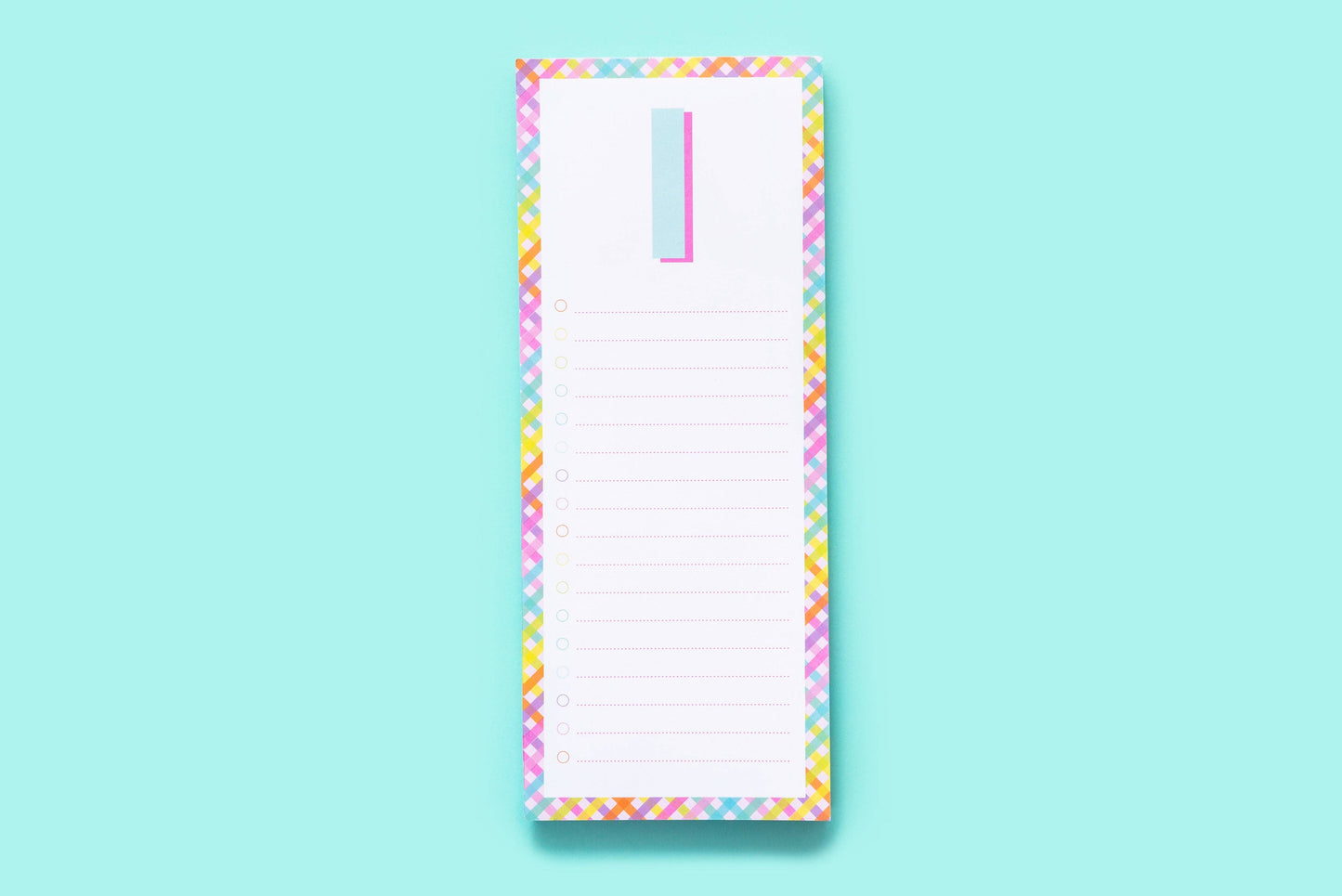 List Pad w/ Magnet - Letters A - Z - 100 Sheets - Each
