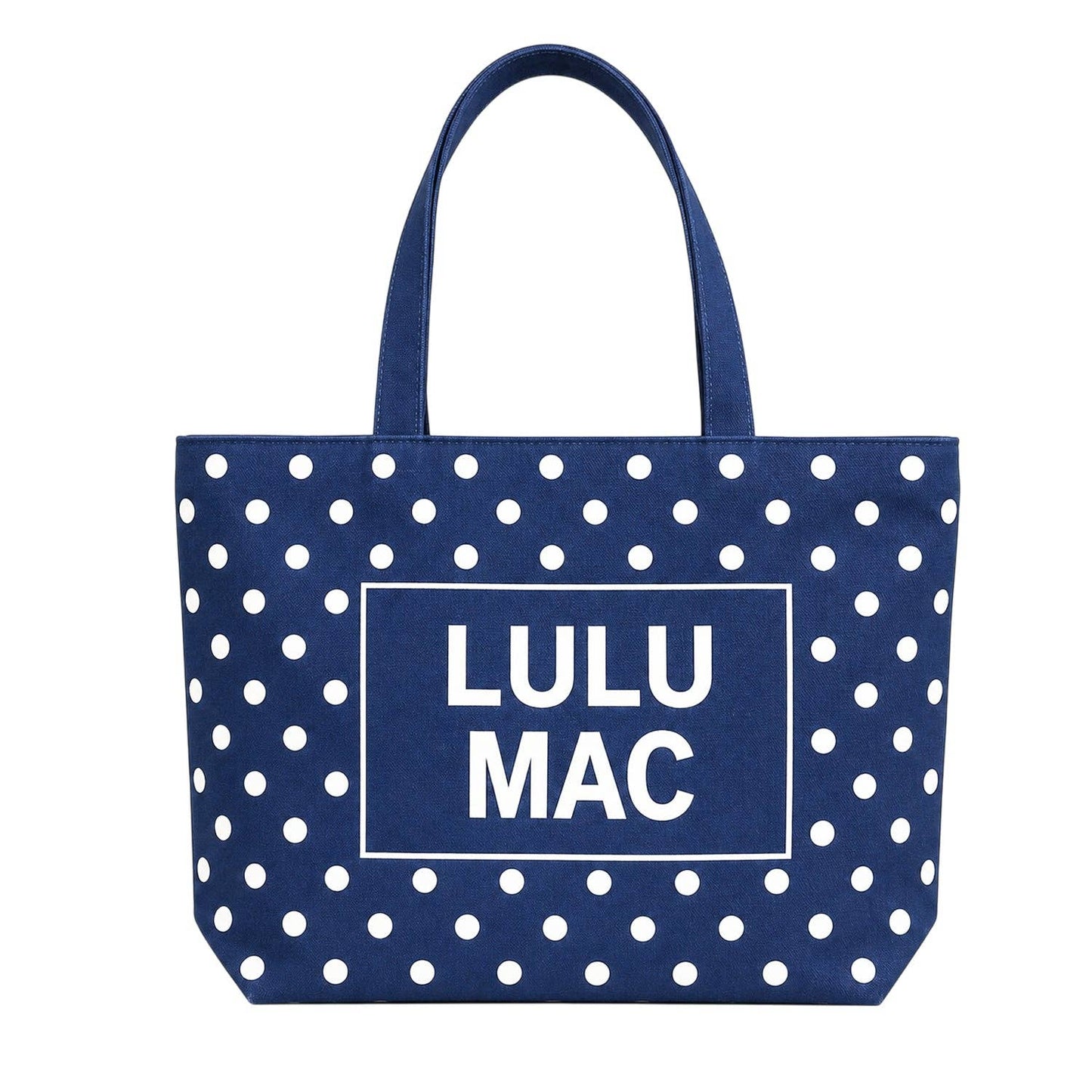 Lulu Mac Canvas Tote PD-BG-1002-NAVY DOT