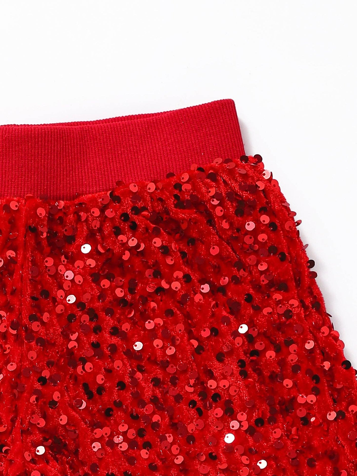 Game Day Red Sequin Shorts