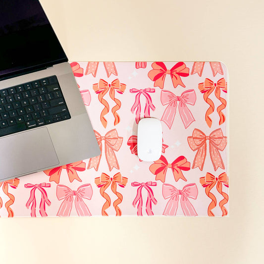 Style Station Desk Mat-Blushing Bows