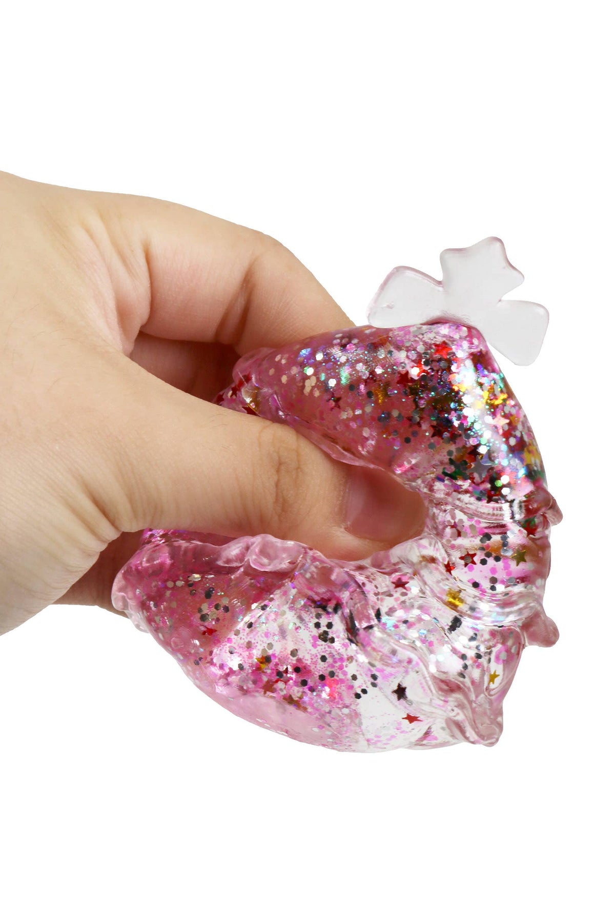 Christmas Tree Glittery Maltose Filled TPR Squishy