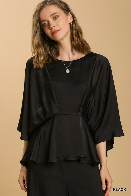Elegance Peplum in Black