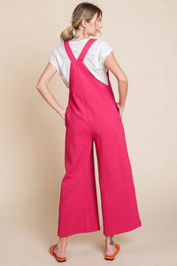 Crossover Luxe Jumpsuit in Red