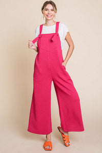 Crossover Luxe Jumpsuit in Red