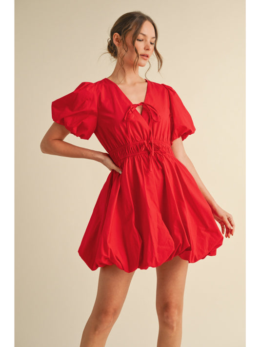 Crimson Charm Dress