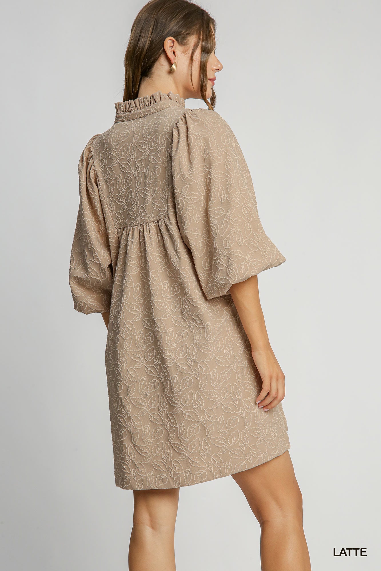 Floral Lace Contrast Dress