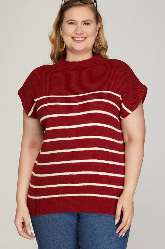 Burgundy Breeze Sweater