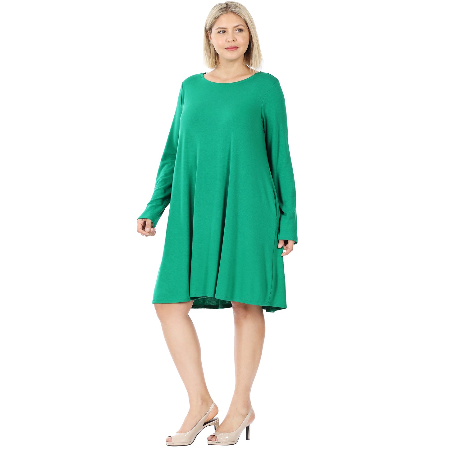 Flow & Go Pocket Dress in Green