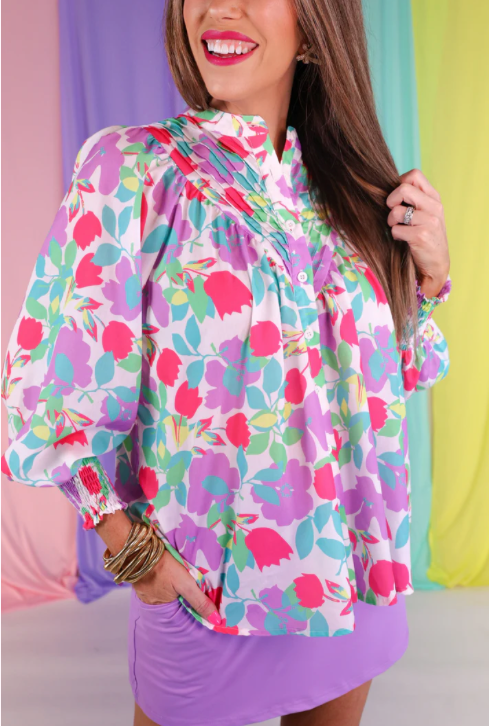 Katie Pastel Button Up