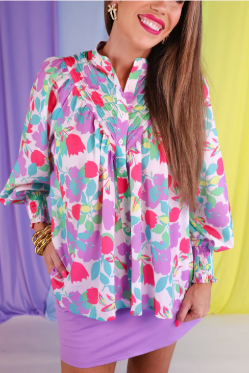 Katie Pastel Button Up