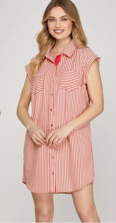 Touchdown Stripes in Red