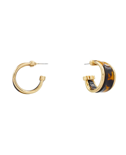 Tortoise Shell Hoops