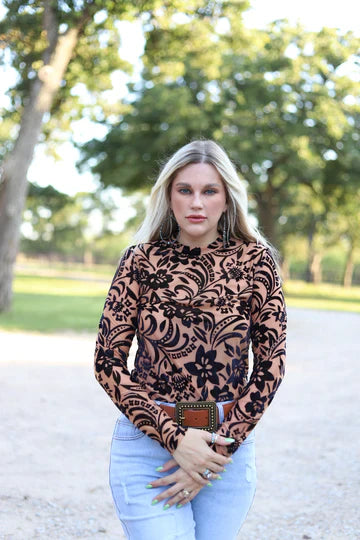 Velvet Touch Tan and Black