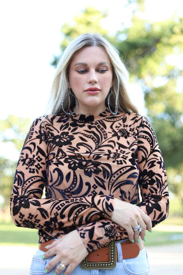 Velvet Touch Tan and Black