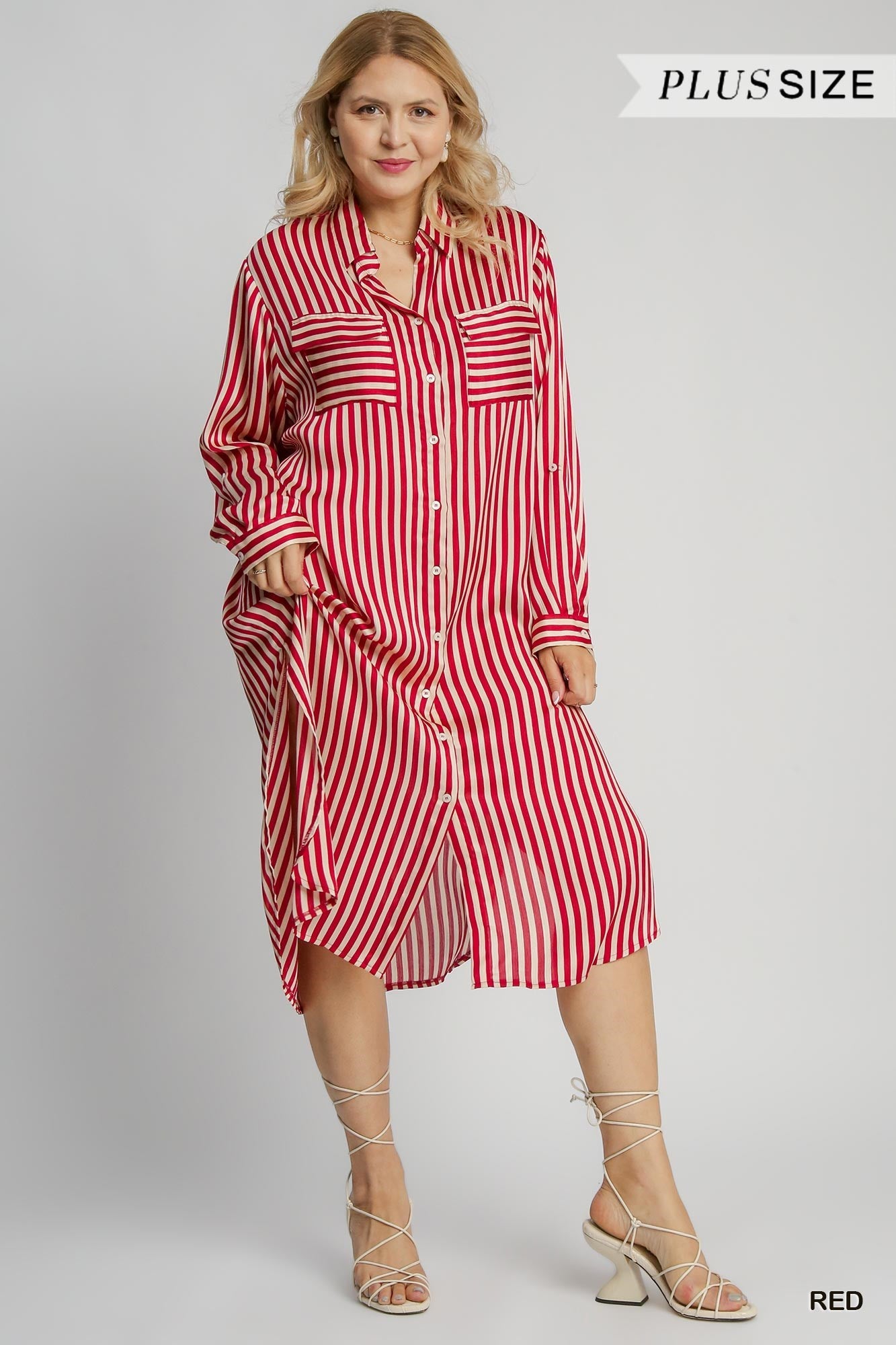 Stripes & Slits Dream Curvy Dress