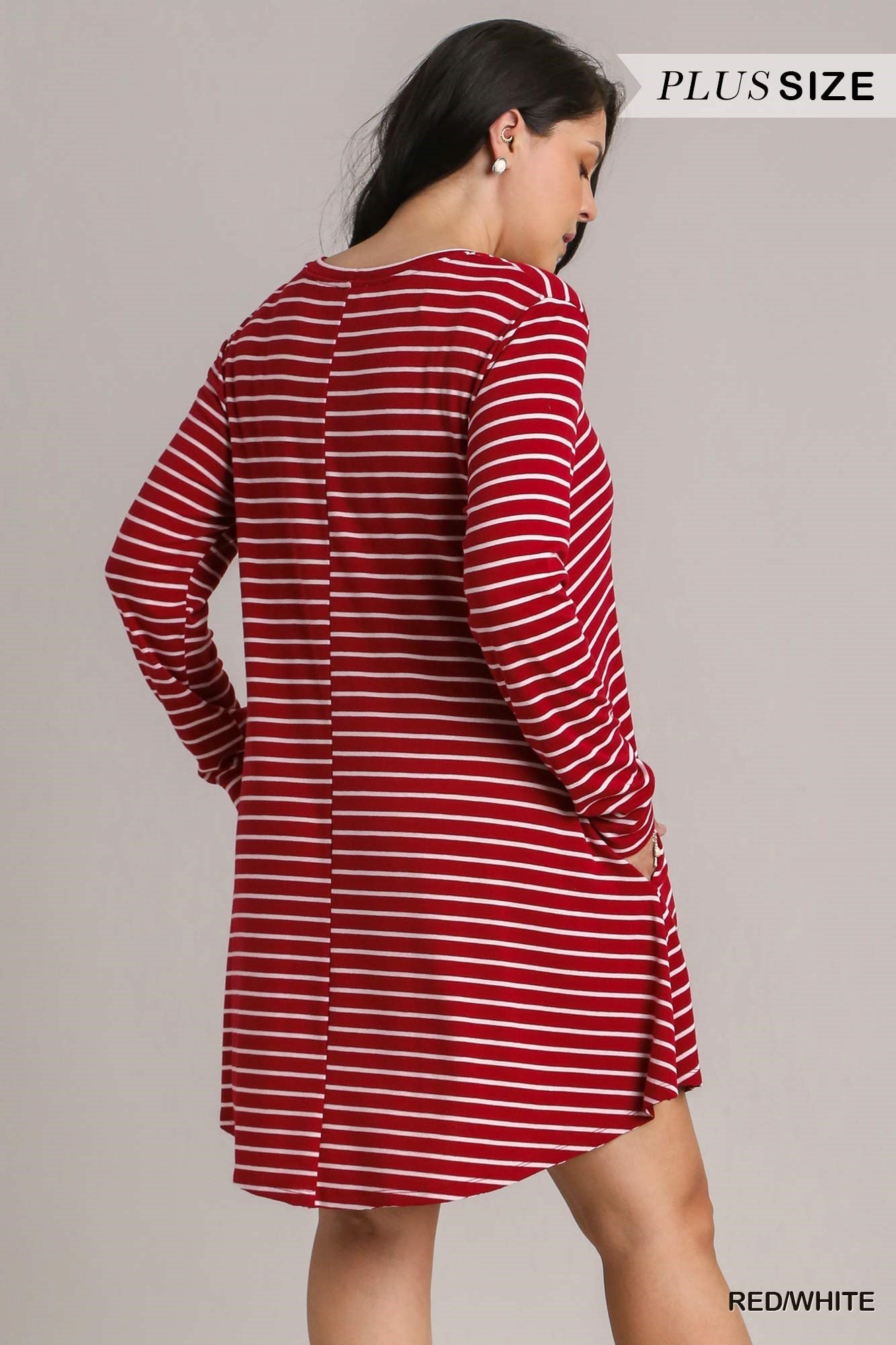 Red & White Stripped Radiance Dress