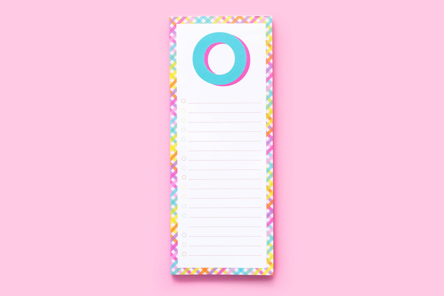 List Pad w/ Magnet - Letters A - Z - 100 Sheets - Each